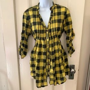 Lightweight button-down shirt/dress